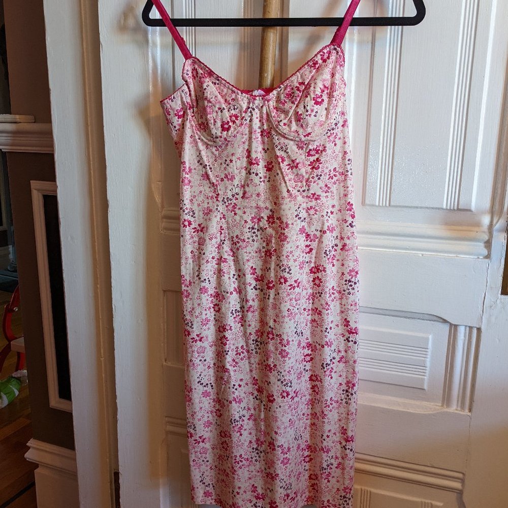 Hugo Buscati Floral Print Corset dress